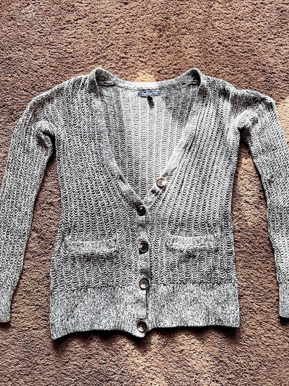 American Eagle Knit Cardigan Gray Size Medium
